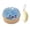 blue glitter, variant on Dumpling Squishy Mystery Box Real, Mystery Dumpling Giant Stress Ball, Jumbo Soft Decompression Dough, With Dumpling Squishy Pendant