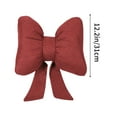 thumbnail image 3 of 16x12.2inch, Sofa Pillows, Bowknot Ribbon Headrest Linen Breathable And Comfortable Pillow, Home Decor, 3 of 5