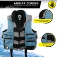 thumbnail image 3 of Body Glove Angler Unisex Adult Fishing PFD Life Jacket USCG Approved, Blue, 3 of 7
