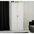 thumbnail image 3 of Bowery Hill Transitional Adjustable Storage Cabinet in White, 3 of 11