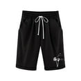thumbnail image 2 of Cowsor Girl's Knee-Length Bermuda Casual Shorts with Elastic Waist Drawstring, 2 of 5