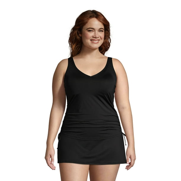 Lands' End Women's Plus Size DDDCup Chlorine Resistant Adjustable V