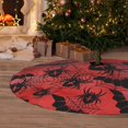 thumbnail image 6 of Lsque Bats And Spiders Print Christmas Tree Skirt, Tree Skirt with Ties or Velcro, Perfect for Holiday Decorations, Halloween, and New Year-36", 6 of 7