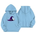 thumbnail image 3 of Weebloom Kids Halloween Hoodies For Boys Girls Cute Graphic Fleece Toddler Hoodie Pullover Tops With Pocket,Size 4-14 Y, 3 of 4