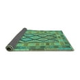 thumbnail image 2 of Ahgly Company Indoor Rectangle Abstract Turquoise Blue Contemporary Area Rugs, 6' x 9', 2 of 4