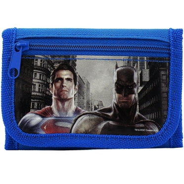 Batman vs Superman Dawn Justice Blue Trifold Wallet
