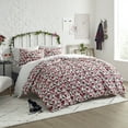thumbnail image 1 of Lady Pepperell Genevieve Cotton Floral Comforter Set, King, Red, 1 of 11