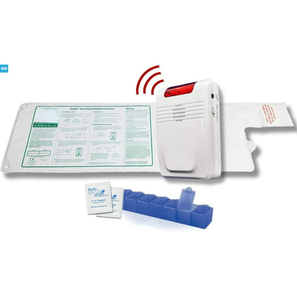 Paine Gillic Vaardigheid ziel Reliable from YC Caregiver Wireless Bed Alarm System - Cordless Weight  Sensing Bed Alarm Pad (10\u201D x 30\u201D) with Remote Alert Monitor Free  Individual Cleaning Wipes and 7 Day Pil - Walmart.com