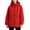 Red-jackets, variant on Aezemi Women Long Sleeve Rain Jacket Hooded Zip up Tunic Windbreaker Waterproof Fashion Outdoor Hiking Raincoats Full Zip Casual Trendy Workout Winter Fall Outerwear 3XL