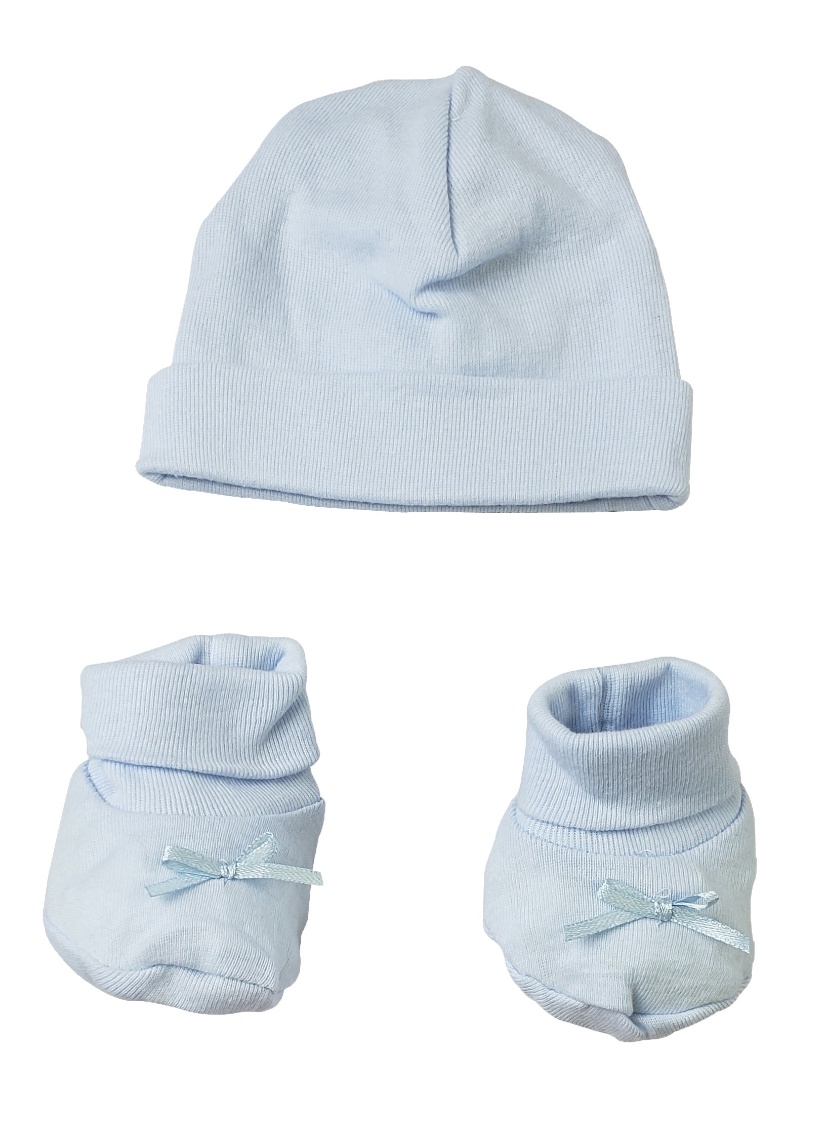 Baby Girls Boys Hat 2 Pack Newborn Prem Premature Tiny White Blue Pink 0 6 NB 