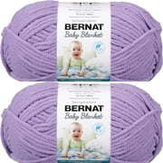Spinrite Bernat Baby Blanket Big Ball Yarn - Baby Lilac, 1 Pack of 2 Piece
