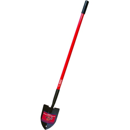 Handled Square Spade - Bully Tools 92710 14-Gauge Floral Spade with Fiberglass Handle