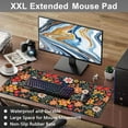 thumbnail image 2 of Colorful Flowers and Plants Desk Mat,Large Bright Abstract Floral Gaming Keyboard Mouse Pad,Non-Slip Rubber Base Desk Pad Thick Stitched Edges Waterproof Mousepad Mouse Mat 31.5"x15.7", 2 of 14