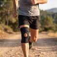 thumbnail image 4 of Men Women Sports Knee Brace, Breathable Mesh Adjustable Knee Support for Running Fitness Knee Recovery Black M, 4 of 6