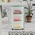 thumbnail image 6 of Sterilite 3 Drawer Cart Plastic, Classic Mint, Set of 2, 6 of 14