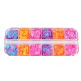 thumbnail image 1 of UDIYO 1 Box Nail Ornament Creative Shape Bright Color Sufficient Quantity Multiple Styles Wide Application Decorative Plastic 12-Grids Nail Art Ornament Manicure Jewelry Nail Suppl, 1 of 7