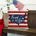 thumbnail image 3 of Bless Our Home America Stars Throw Pillow Covers, 18 x 18 Inch 4th of July Patriotic USA Flag Cushion Case for Sofa Couch, Independence Memorial Day, 3 of 6