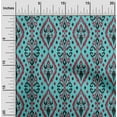 thumbnail image 1 of oneOone Silk Tabby Fabric Geometric Ikat Print Sewing Fabric BTY 42 Inch Wide, 1 of 4