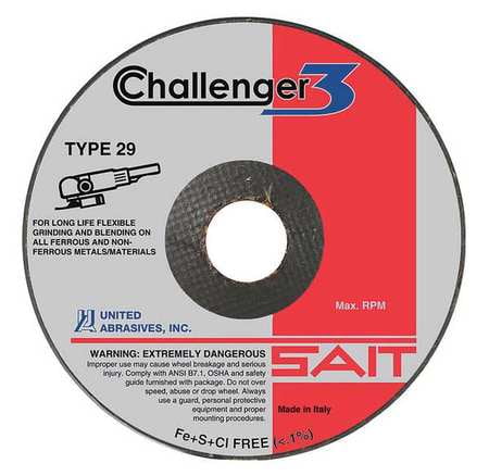 50-Pack United Abrasives-SAIT 77202 1-1//2-Inch Lok Non-Woven Disc