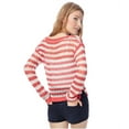 thumbnail image 2 of Aeropostale Womens Crochet Knit Sweater, Red, X-Large, 2 of 3