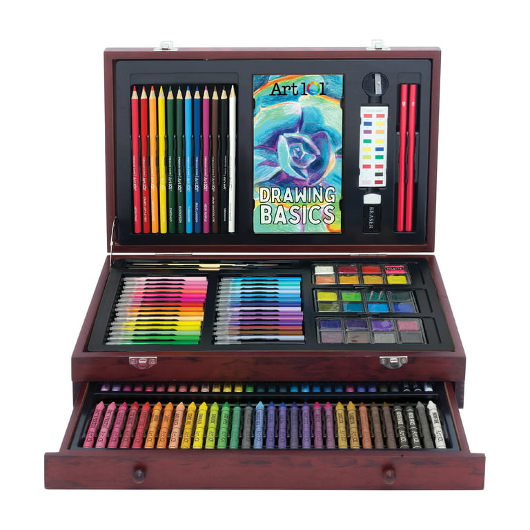 Art 101 Budding Artist Kit, Coloring Set, 138 Pieces, for Child and Adult, Size: Large