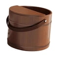thumbnail image 3 of Tina de madera para pies, tina para remojar pies, gruesa, multiusos, para lavar los pies, para el hogar con tapa, 3 of 9