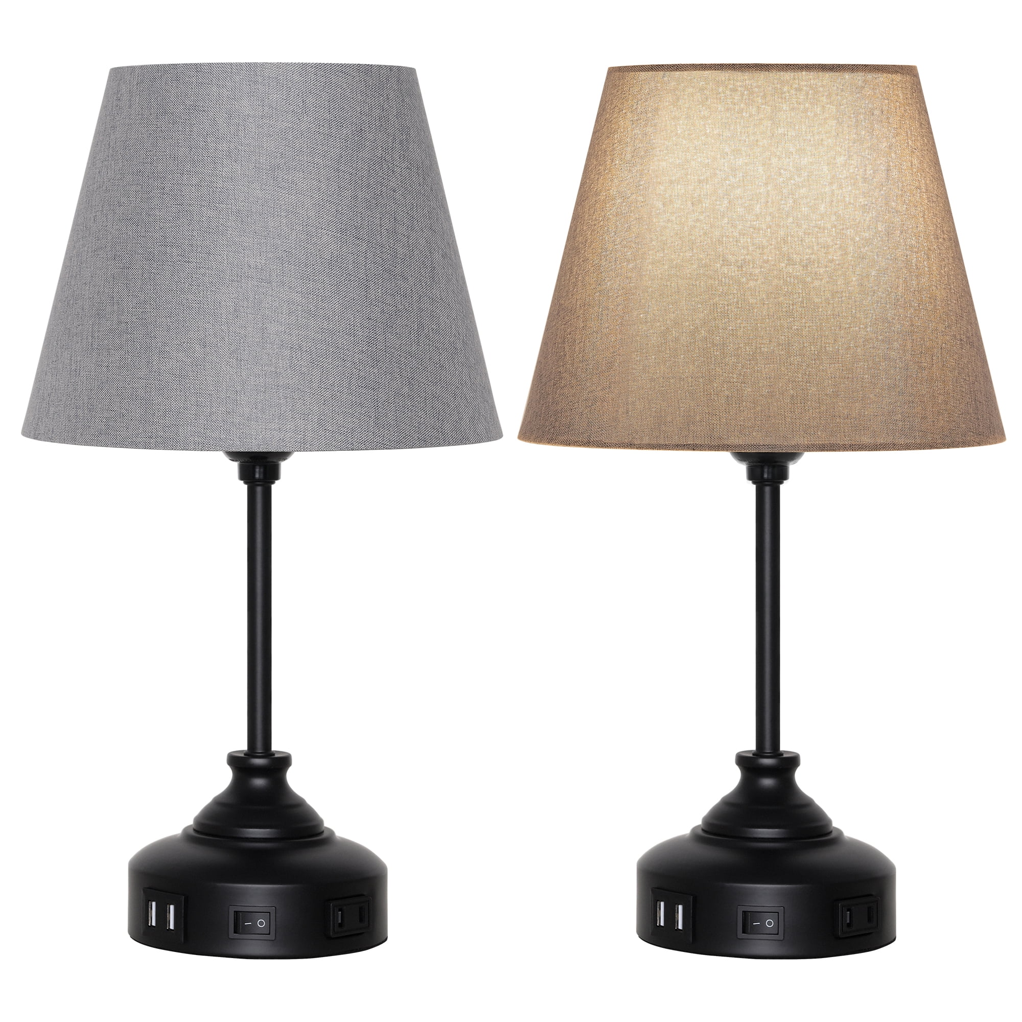 nightstand lamp with outlet