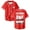 Red, variant on Jey Uso Four Letters One Word Baseball Jersey Short Sleeve Button-up Shirts Women Men Streetwear Tops