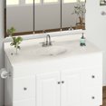 thumbnail image 5 of Design House Cultured Marble Oval Vanity Top 49 Inch, White on White ? 550202, 5 of 5