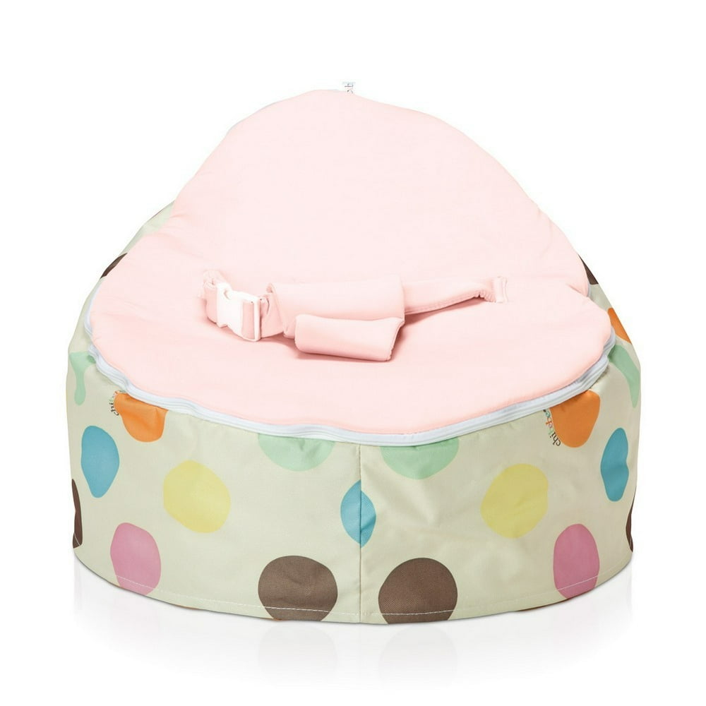 Chibebe Baby Girls Reflux Relief Serendipity Bean Bag Pink Seat
