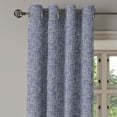 thumbnail image 3 of Ambesonne Geometric Grommet Curtain, Interweaved Stripes, 50" x 54", Purple Grey and Coconut, 3 of 6