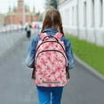 thumbnail image 5 of ALAZA Pink Cherry Blossoms Flower Backpack Elementary School Bag Bookbag Travel Rucksack, 5 of 7