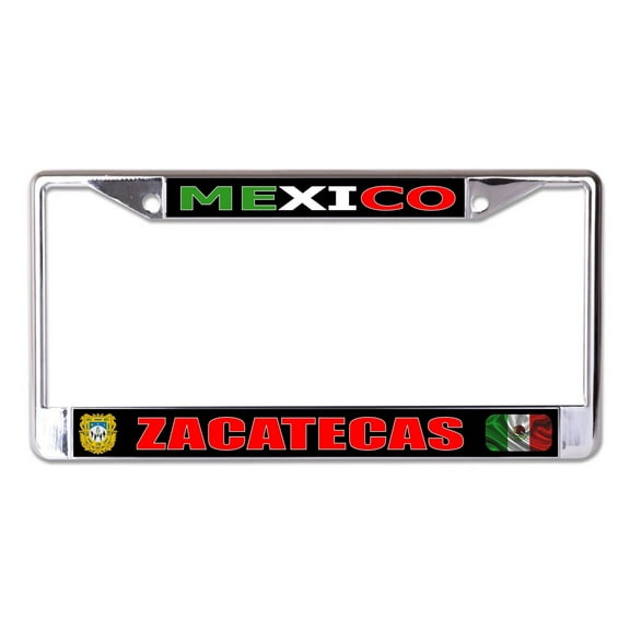 Mexico Zacatecas Chrome License Plate Frame