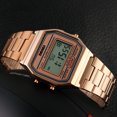 thumbnail image 2 of Reloj de negocios retro para hombre, reloj electrónico resistente al agua, reloj de moda personalizado para hombre, correa de acero, reloj de pulsera ligero, 2 of 5