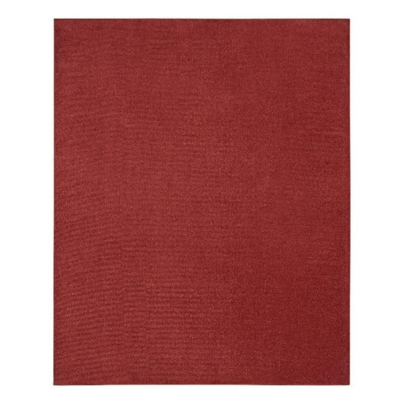 Pemberly Row 8' x 10' Brick Red Fabric Outdoor Area Rug (8' x 10')
