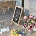 thumbnail image 5 of Emma + Oliver Weathered Rustic Vintage A-Frame Double-Sided Folding Chalkboard with Magnetic Surface for Weddings, Parties, Showers and More, 5 of 10
