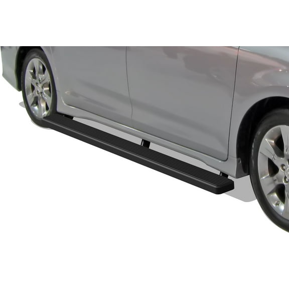 2011-2019 Toyota Sienna Black Finish 5 Inch Door to Door Side Bar Side Step Running Board