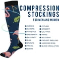 thumbnail image 4 of Coolnut Flamingo Compression Socks for Men & Women 1 Pack, Knee High Stockings for Running, Sport, Hiking & Travel, 4 of 6