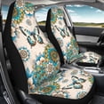 thumbnail image 3 of ZIATUBLE Boho Mandala Car Seat Covers for Women Butterfly Print Car Seat Covers for Front Seats Auto Interior Accessories for Trucks Vans SUV Pack of 2 Breathable Stretchy Driver Seat Covers, 3 of 7
