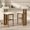 Walnut,White, variant on Wooden Bar Stool with White Fabric Seat and Cloud-Shaped Backrest, Set of 2, Walnut Finish