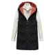 thumbnail image 2 of Chaquetas y abrigos casuales sin mangas y sin capucha para mujer, chaqueta fina de plumón con cuello con capucha y penetración de dos lados, sin mangas, delgada, ligera, con bolsillo y cremallera, abr, 2 of 9