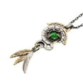 thumbnail image 2 of Starforged Warhammer Age of Sigmar Seraphon Astrolith Men's Green Gemstone Necklace, 2 of 6