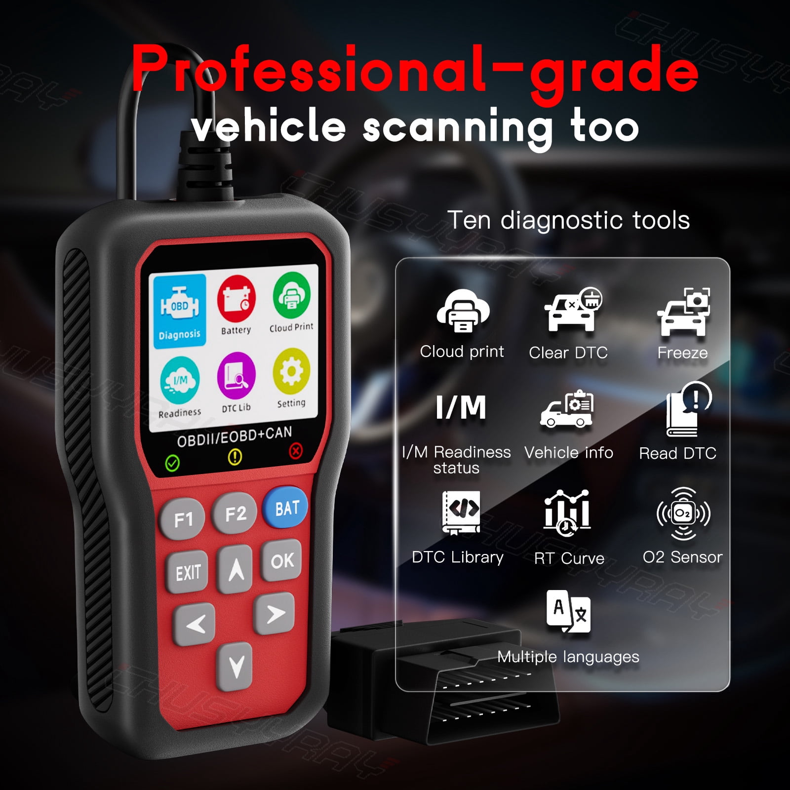 CHUSYYRAY Two-in-one OBDII Scanner Car Code Reader For Honda Odyssey