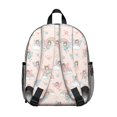 thumbnail image 3 of Princess and Fairy Pink Pattern Backpack for School, Cute School Bag with Adjustable Shoulder Straps and Padded Back, 13.8"x11.4"x6", 3 of 5