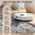 thumbnail image 6 of Design&I 9'x12' Washable Area Rug Sleek Flatweave Pet Friendly Extra Vintage Large Boho Ornamental Lattice Distressed Frame for Master Suite, Under Bed, 6 of 7