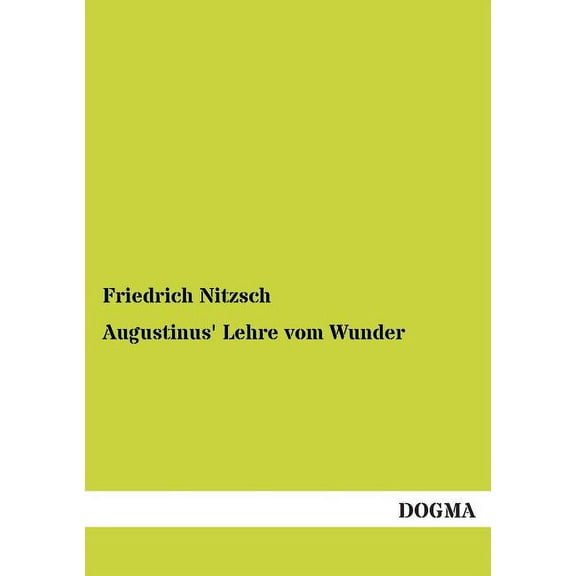 Augustinus' Lehre vom Wunder (Paperback)