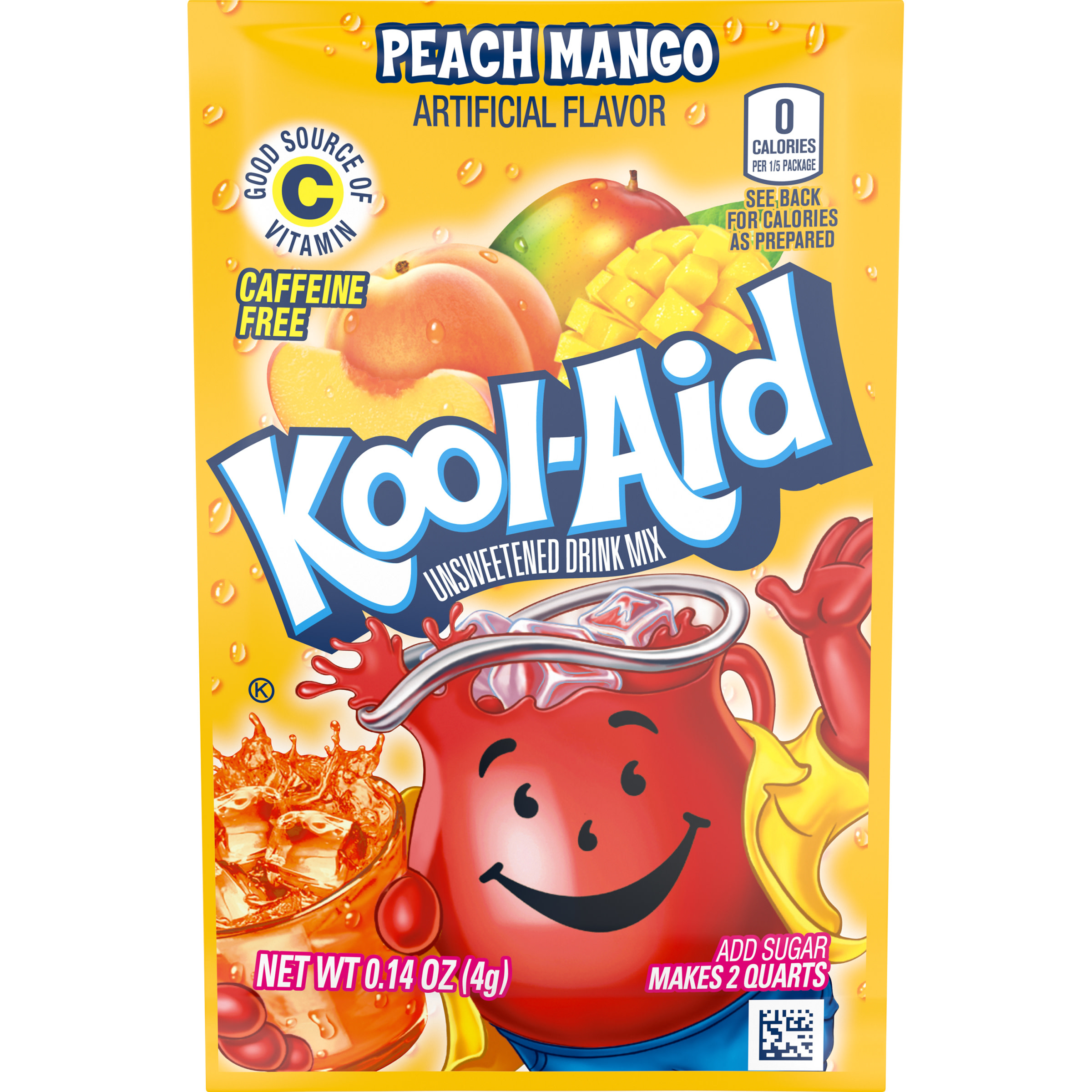 KoolAid Unsweetened Peach Mango Artificially Flavored