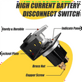 500A High Current Battery Disconnect Switch, 1236V Battery Cut Off