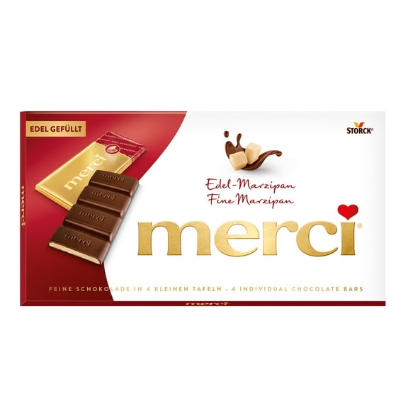 Storck MERCI Marzipan chocolate bars 100g/3.52 oz