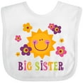 thumbnail image 3 of Inktastic Sunny Big Sister Girls Baby Bib, 3 of 4
